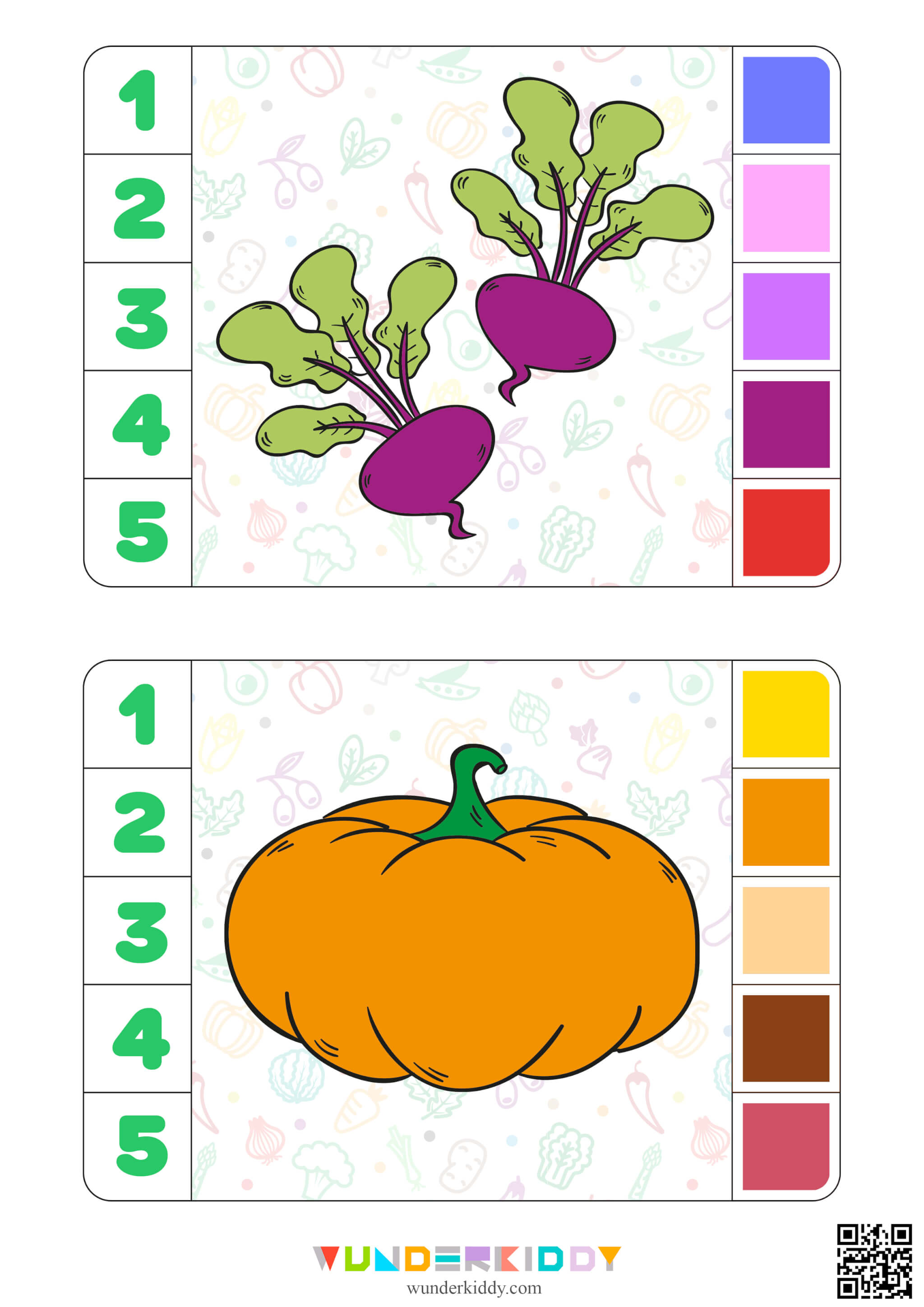 Vegetable Clip Cards for Toddlers - Image 5