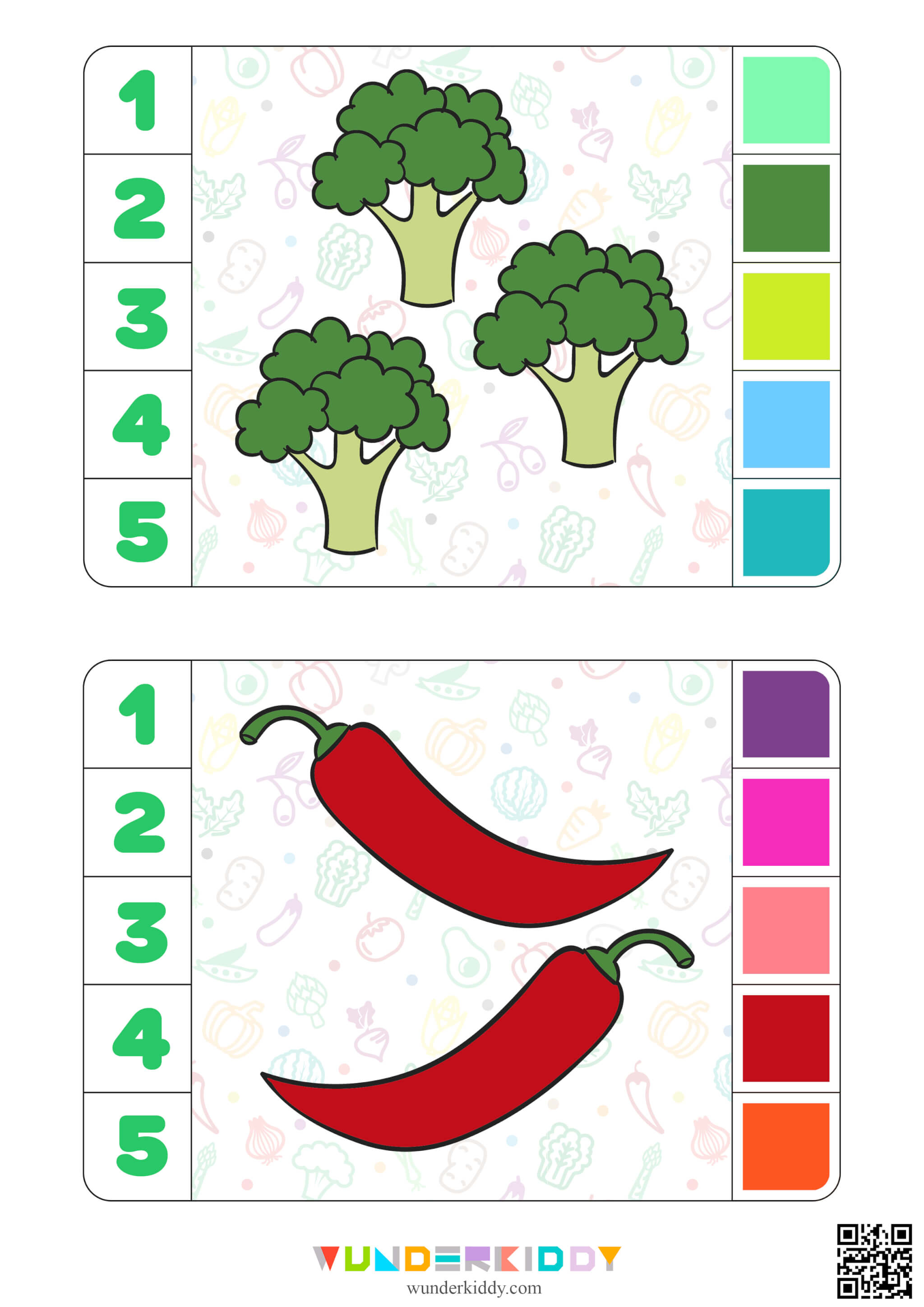 Vegetable Clip Cards for Toddlers - Image 8