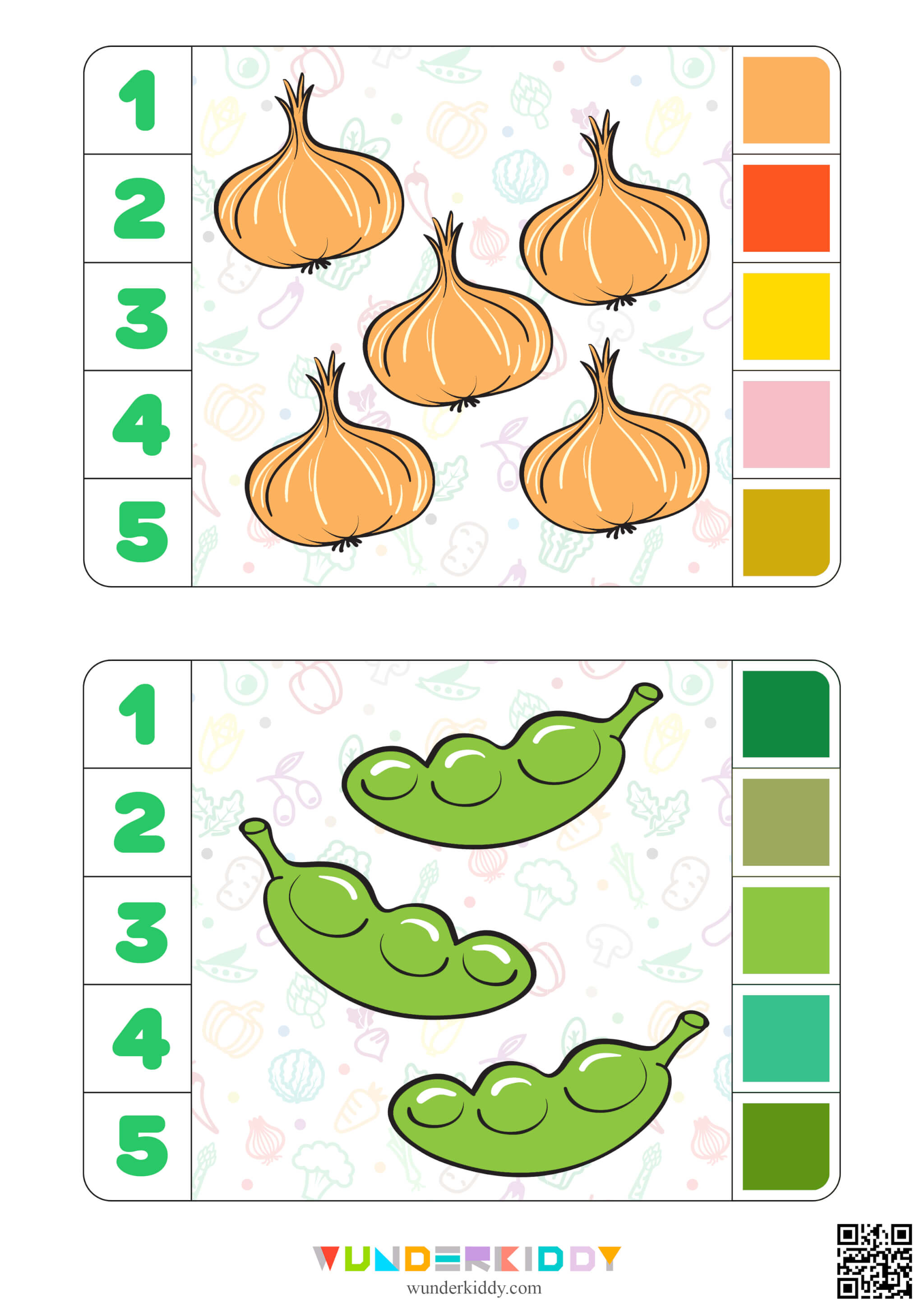 Vegetable Clip Cards for Toddlers - Image 9