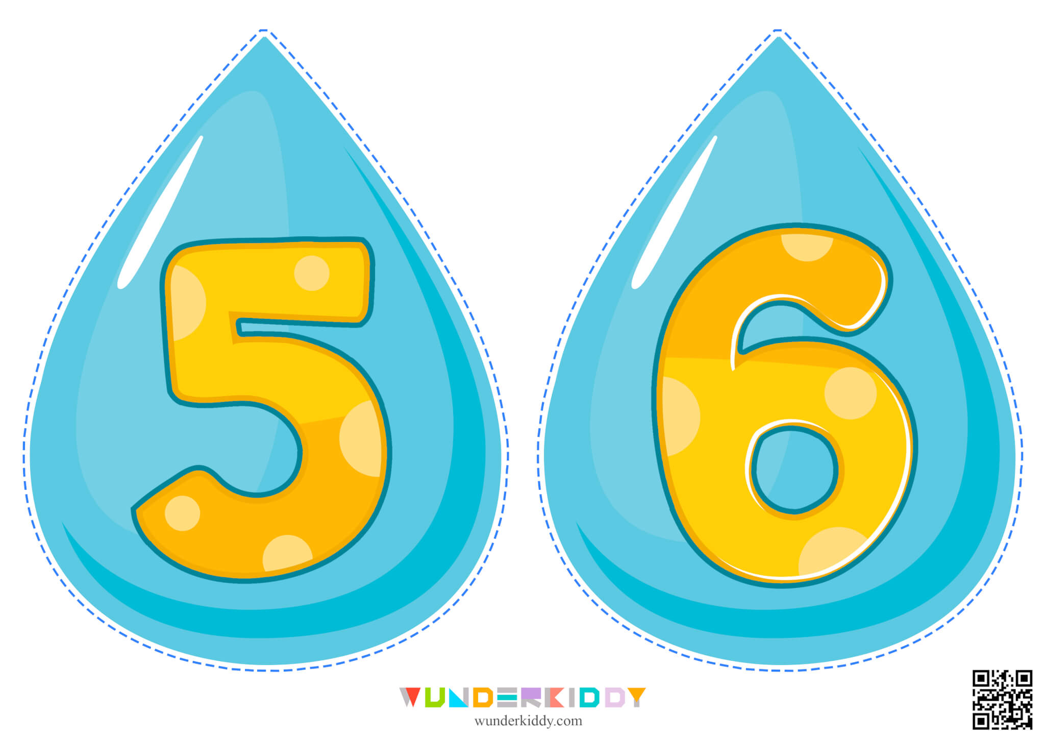 Math Worksheets for Kids Water Droplets - Image 5