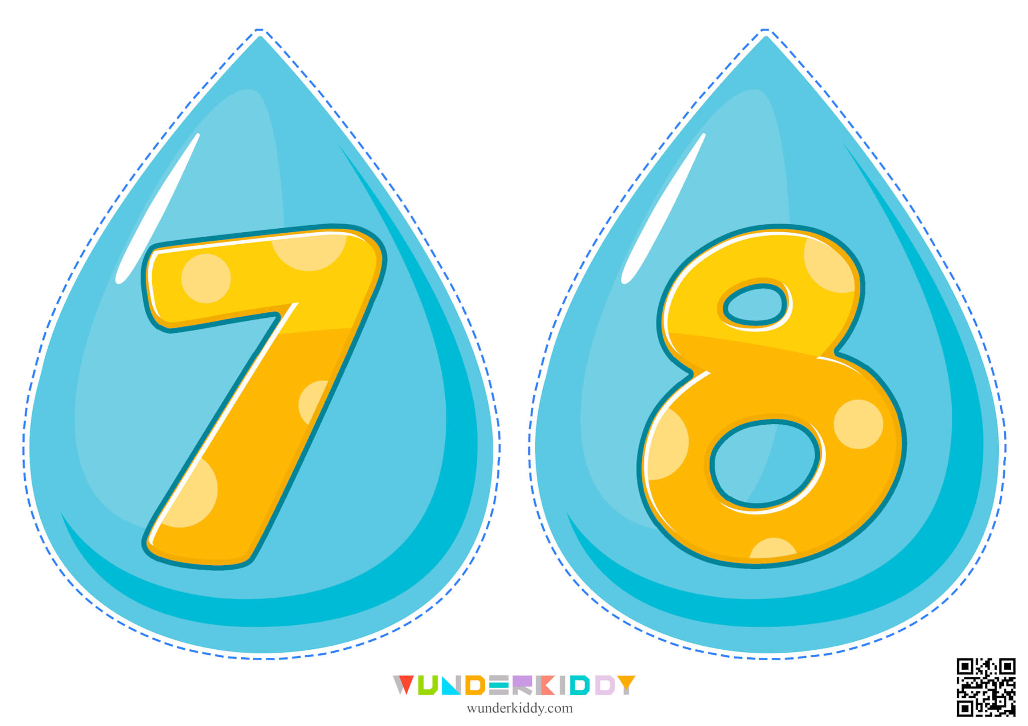 Math Worksheets for Kids Water Droplets - Image 6