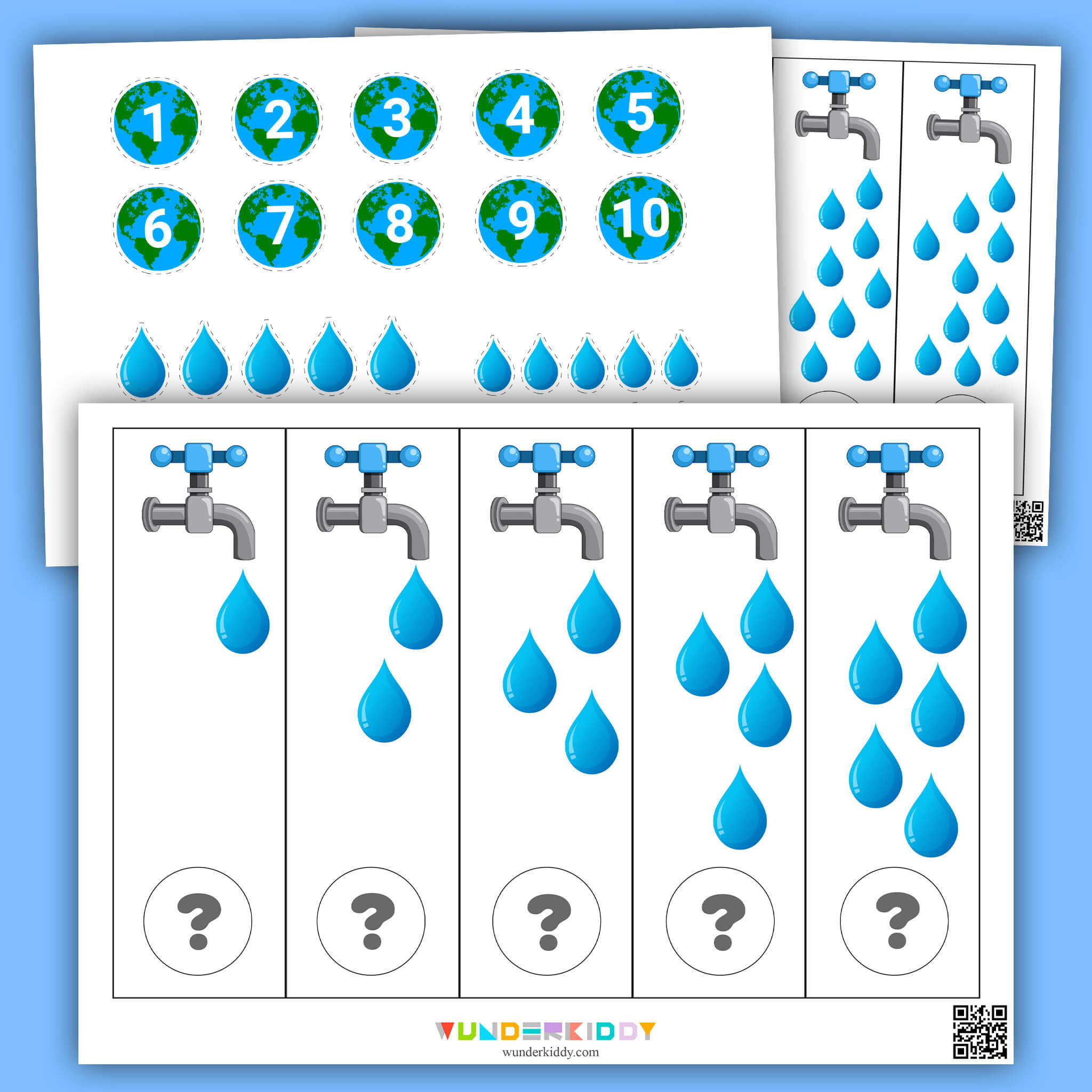 Aktivität zum Zählen von Wassertropfen