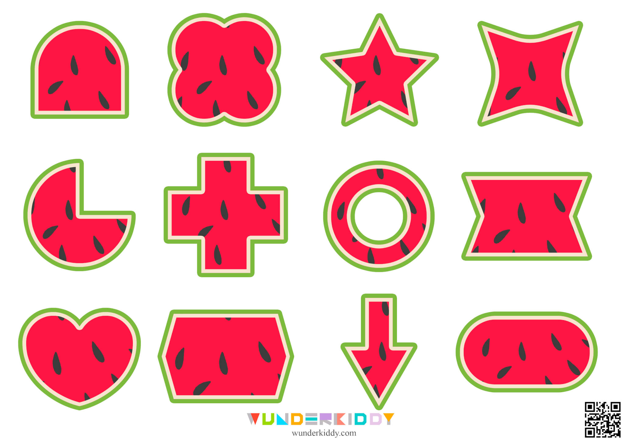 Watermelon Shapes Activity - Image 5