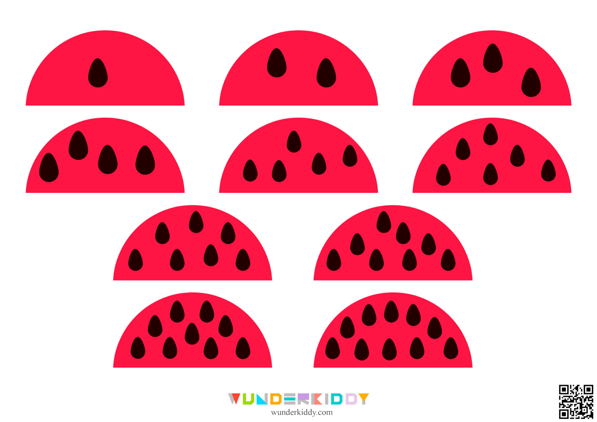 Watermelon Counting Preschool Worksheet - Image 6