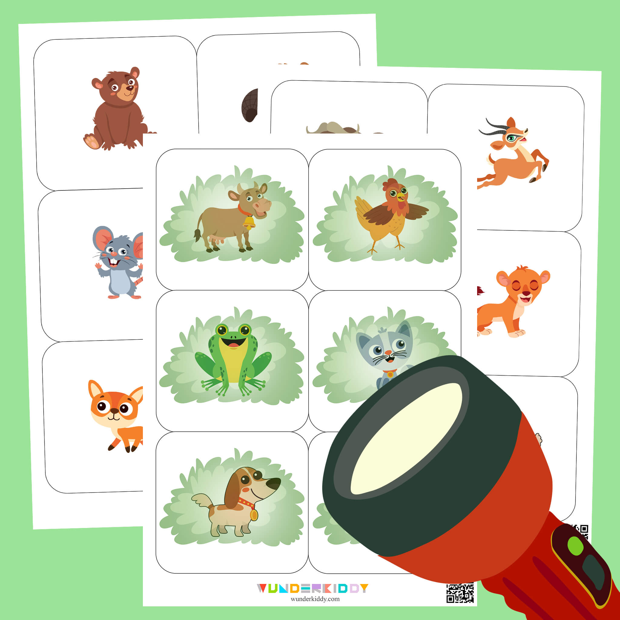 Animals Flashlight Game