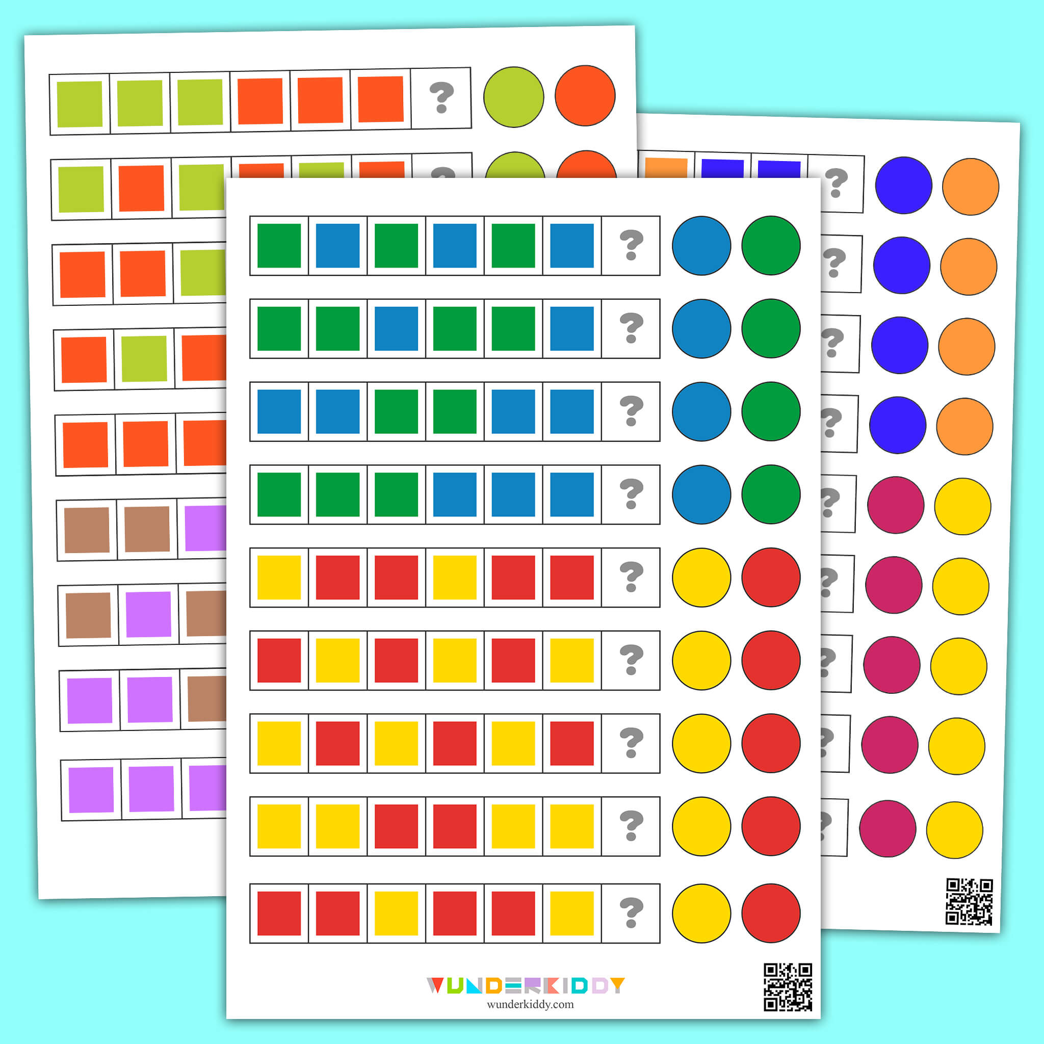 Pattern Identification Worksheets for Kids