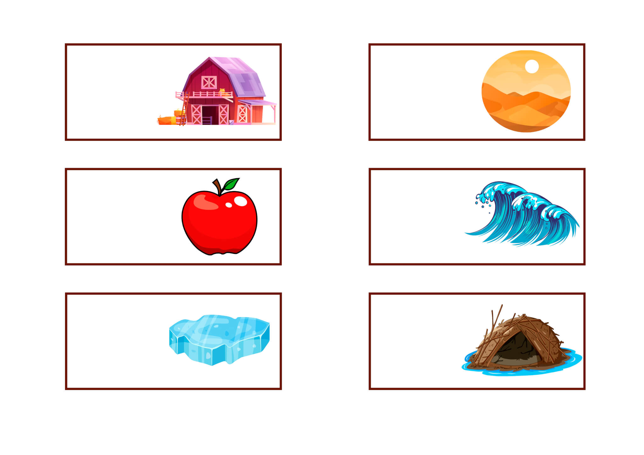 Printable Matching Game Animals and Their Homes - Image 4