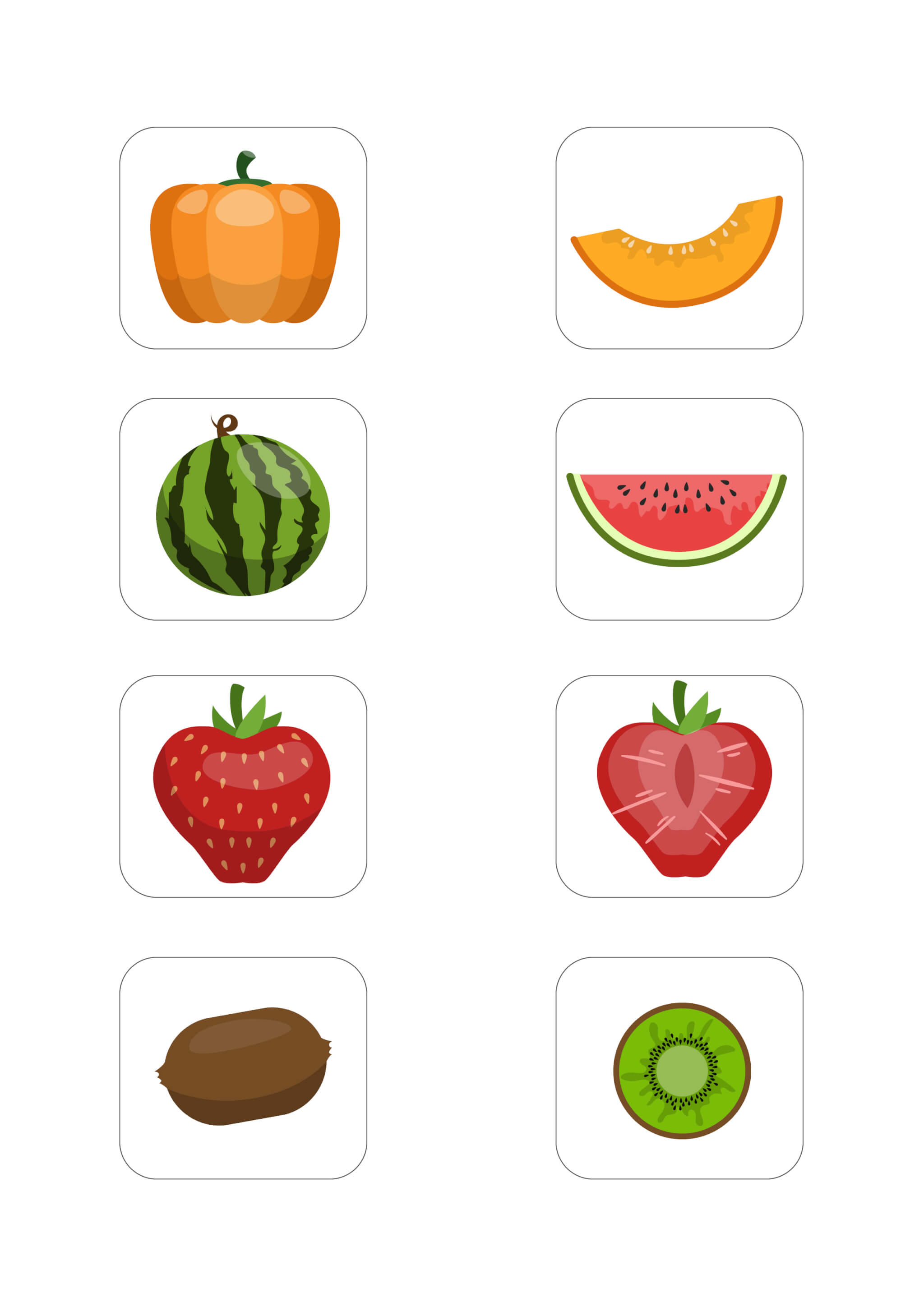 Whole and Half Printable Kindergarten Activity - Image 2