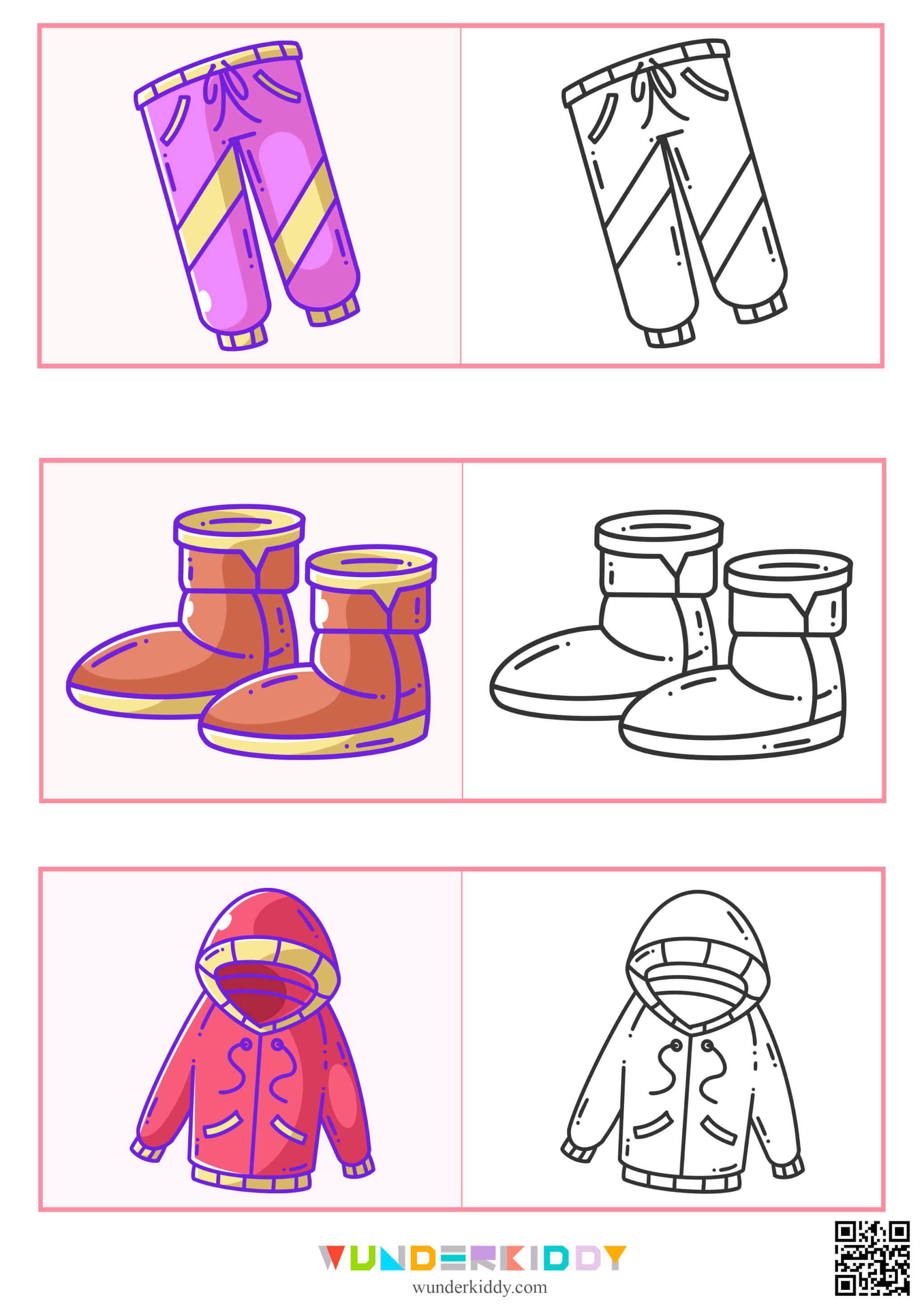 Coloring Pages Winter Clothes - Image 7