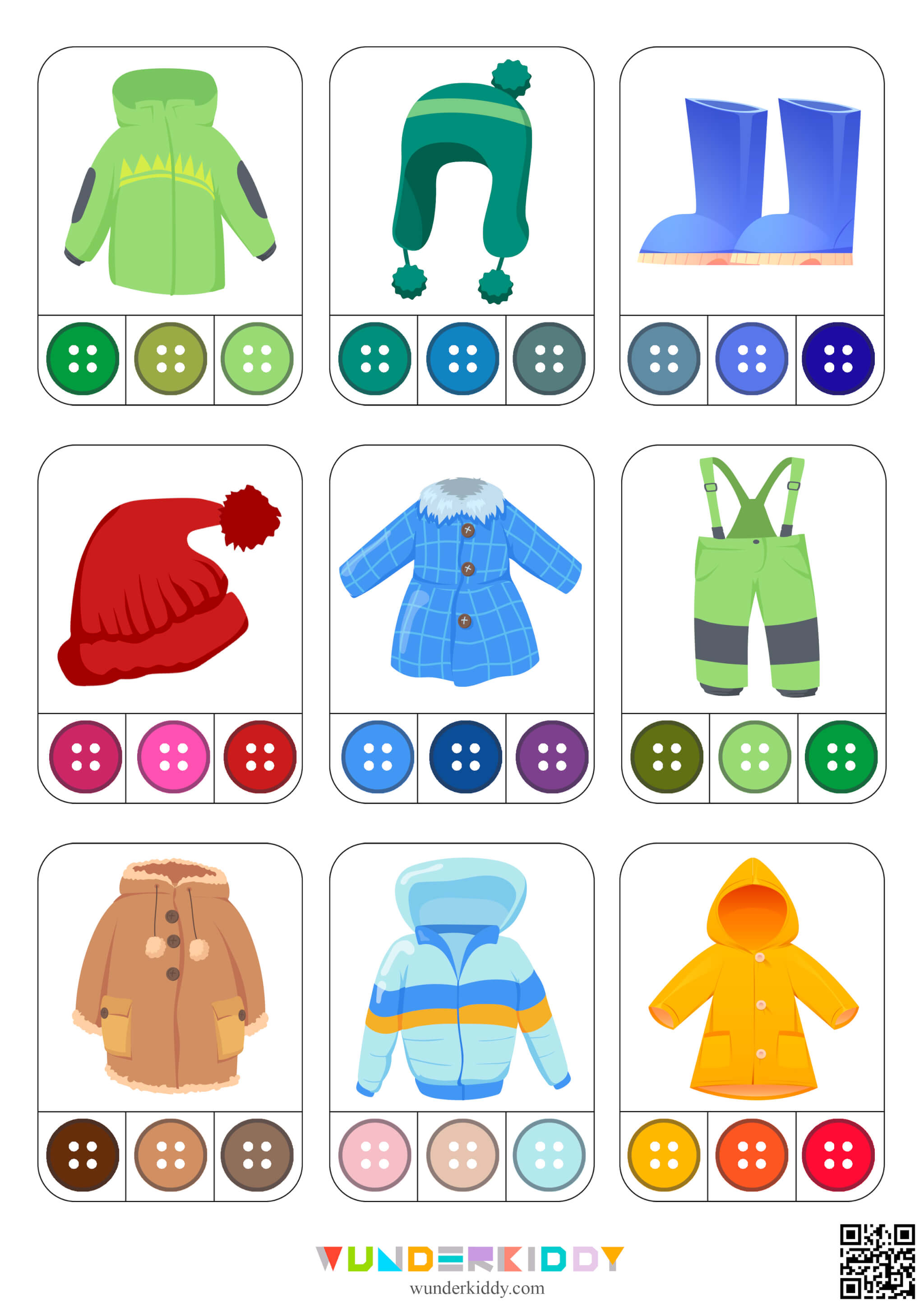 Winter Clothes Color Matching Game - Image 4